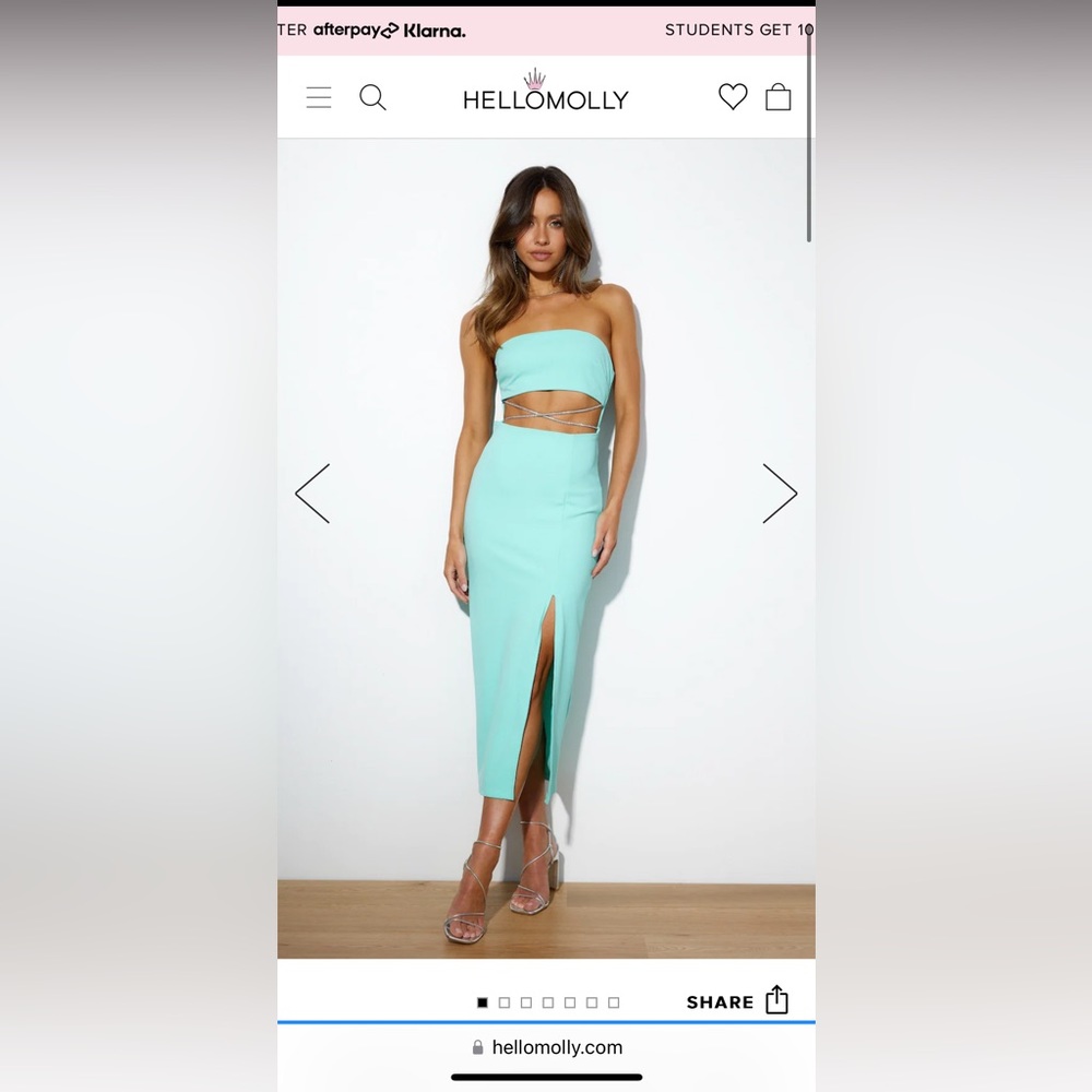 Diamanté Dreams Hello Molly Midi Dress XS